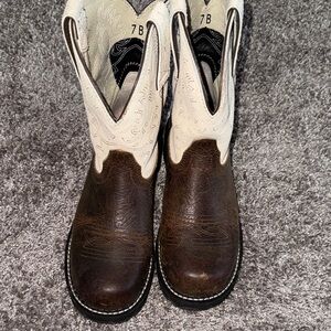 Ariat Women's Heeled Boots - Brown and Cream